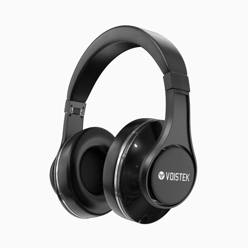 Wireless over ear headphones with microphone
